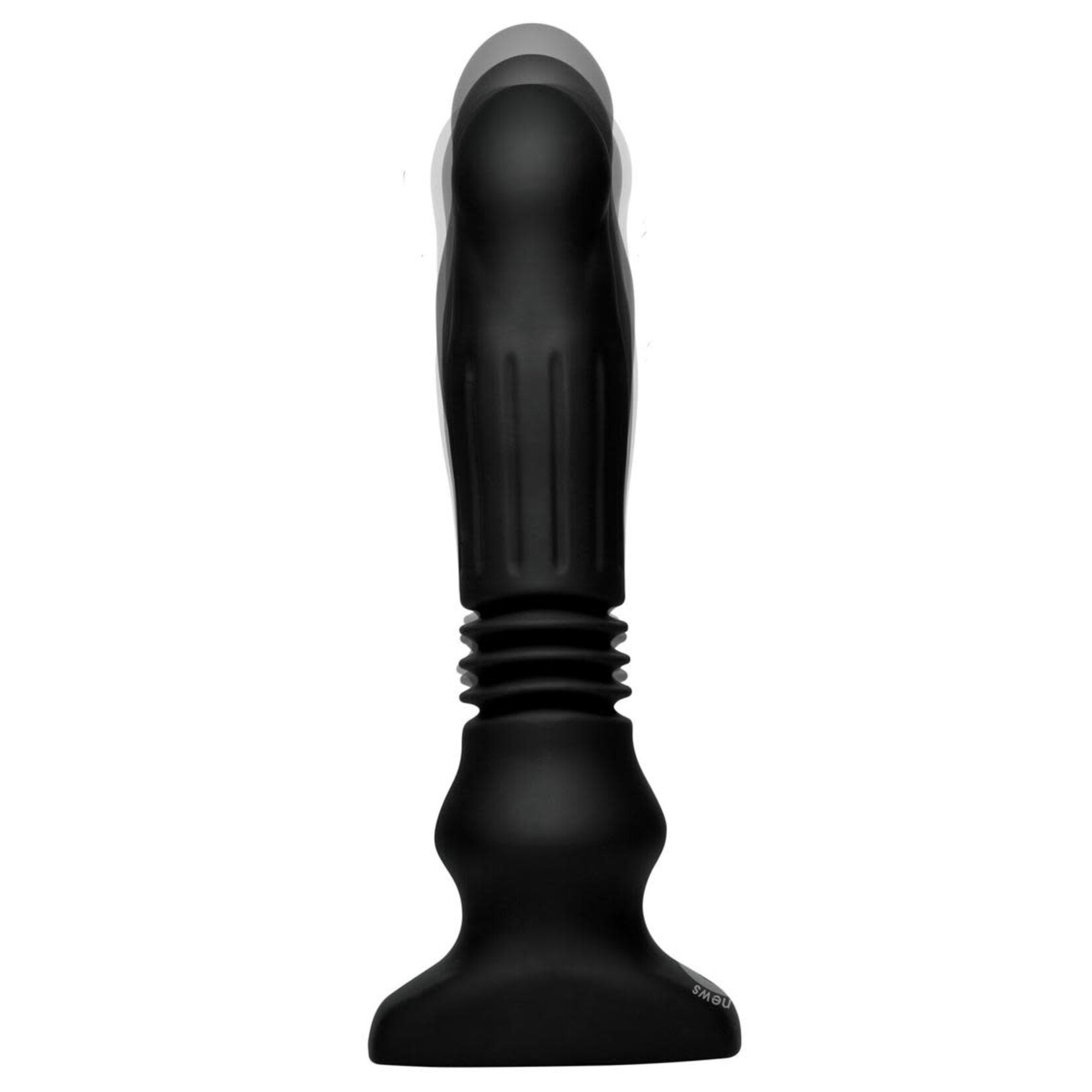 Thunder Plugs Silicone Swelling & Thrusting Plug with Remote Control - Black