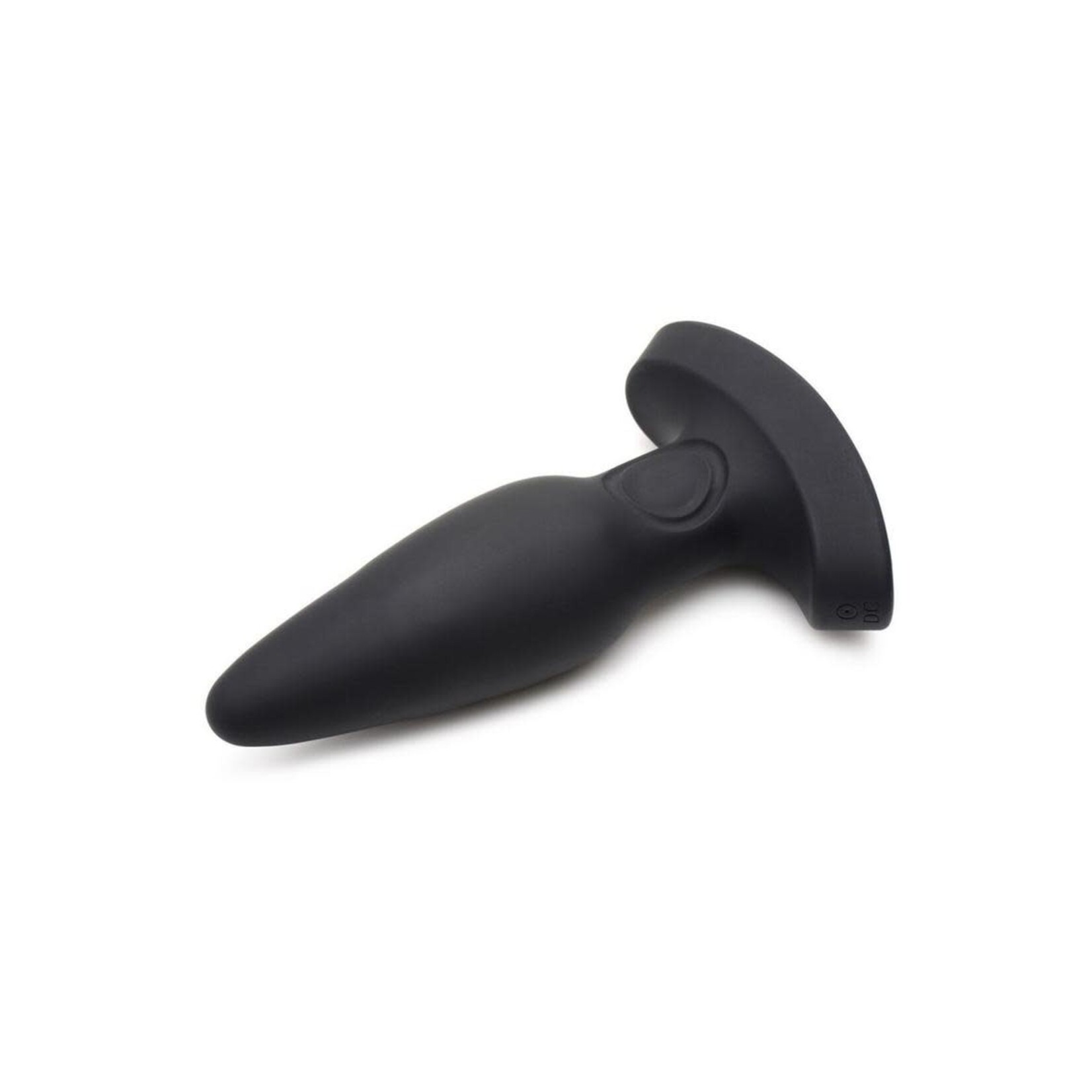 Thunder Plugs 25X Pulsing & Vibrating Rechargeable Silicone Plug with LCD Remote - Black