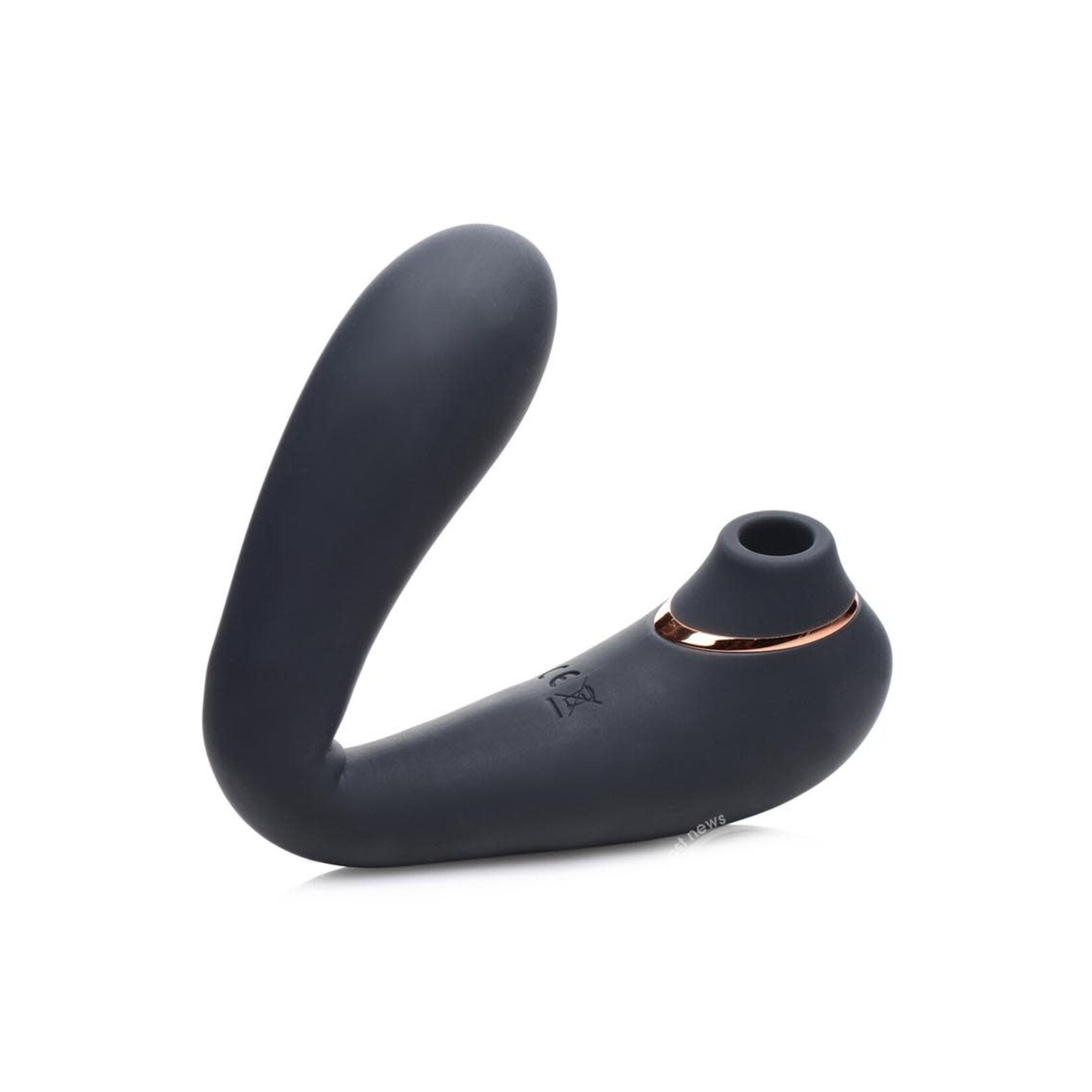 Inmi Shegasm 7x Pose Silicone Rechargeable Suction Vibrator - Black/Gold