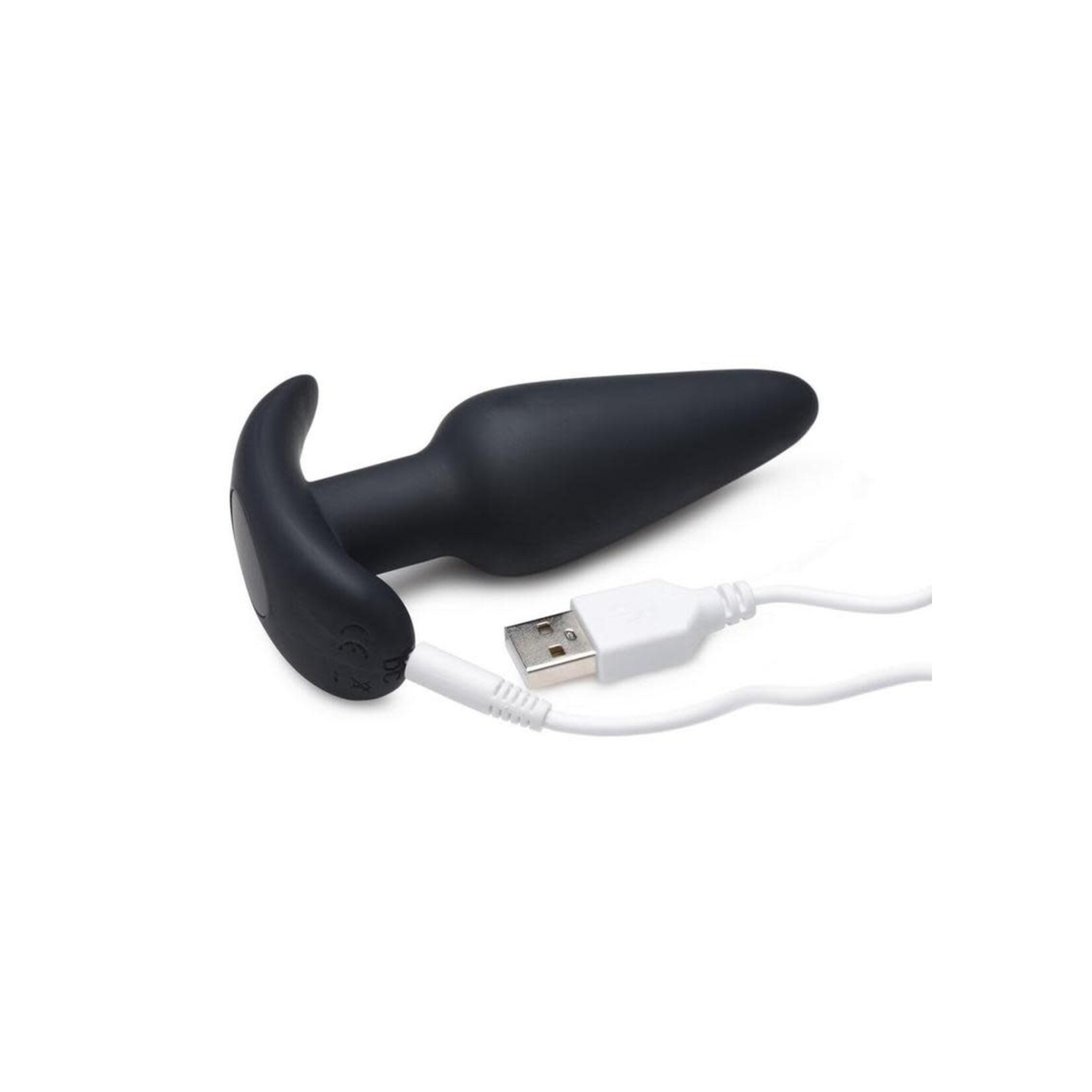 Bang! 21x Vibrating Silicone Rechargeable Butt Plug With Remote Control - Black