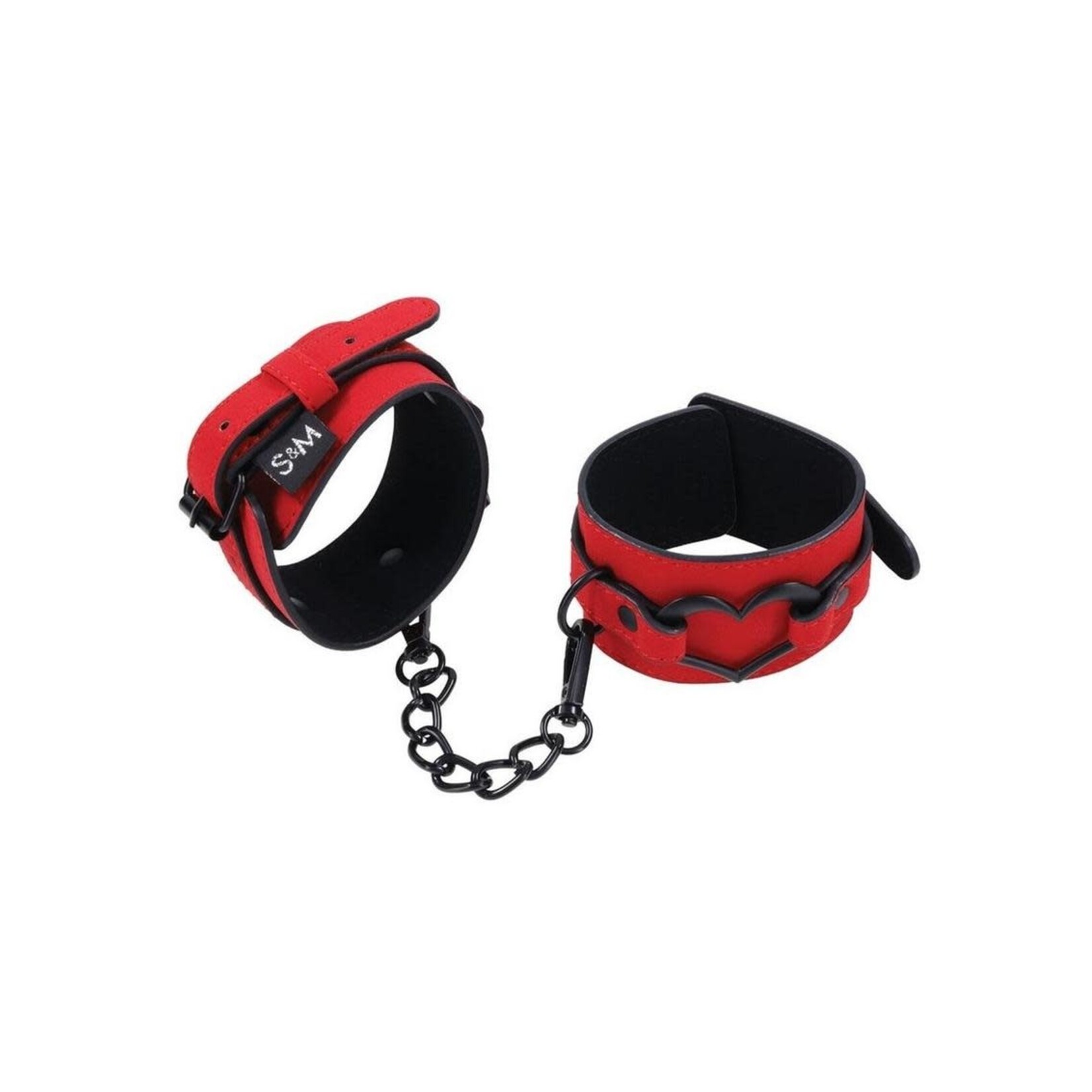 Sex & Mischief Amor Handcuffs - Red/Black