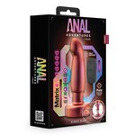 Anal Adventures Matrix Bionic Plug Rechargeable Silicone Anal Plug with Remote - Cosmic Copper