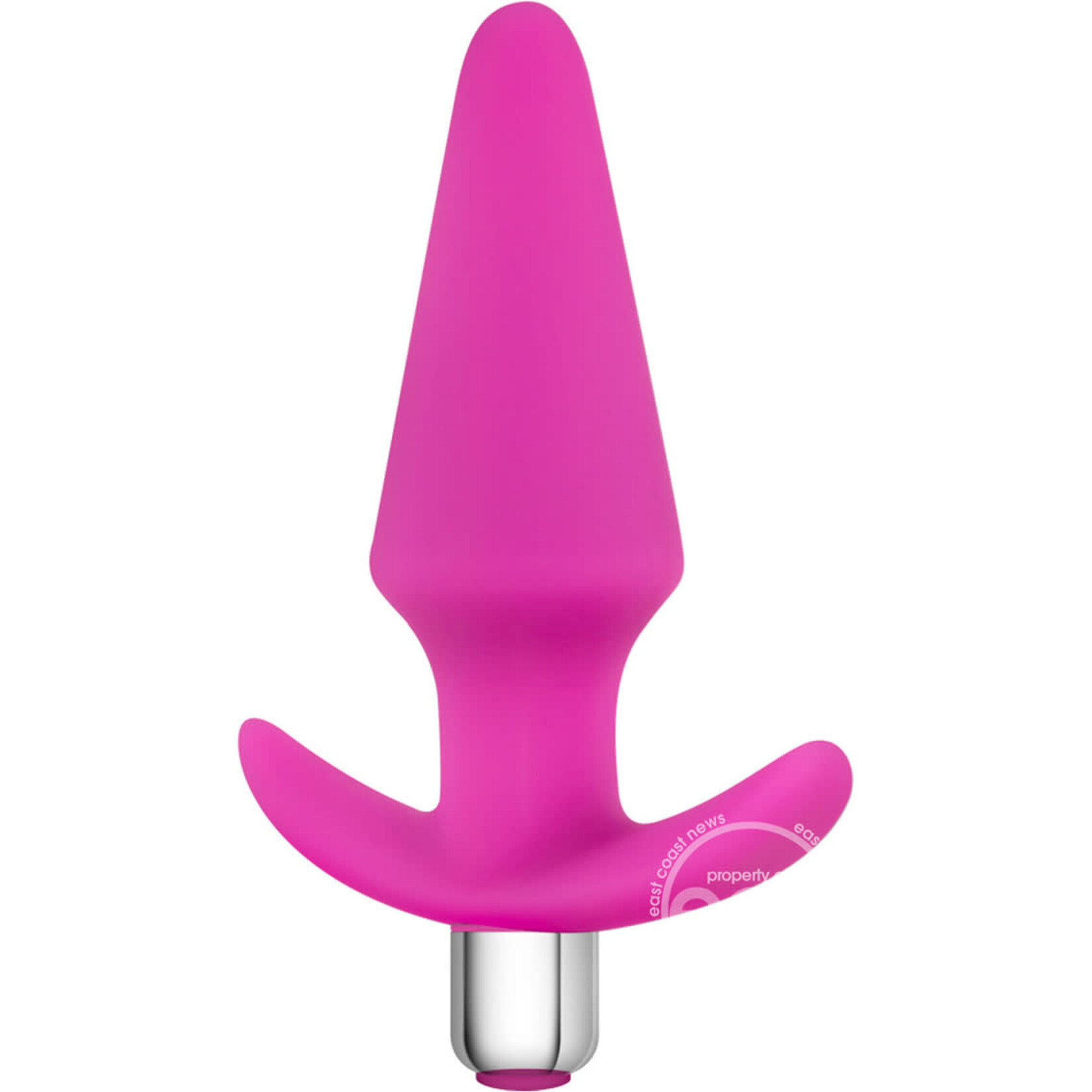 Luxe Discover Silicone Vibrator Butt Plug - Pink