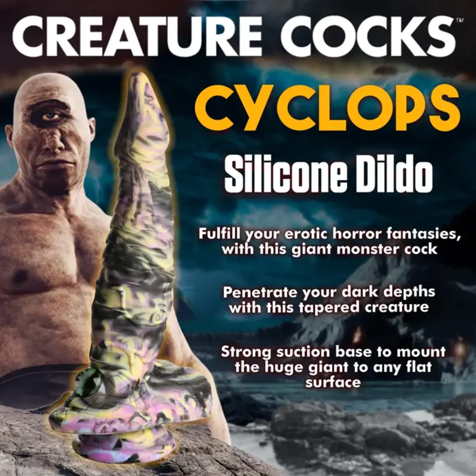 Creature Cocks Cyclops Monster Silicone Dildo - Multicolor