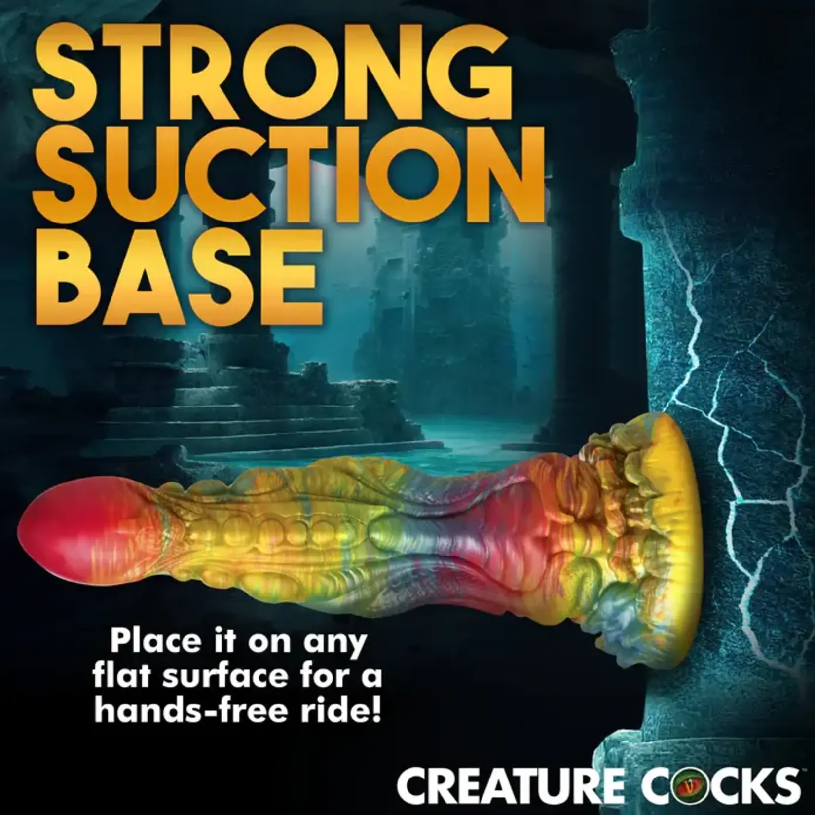 Creature Cocks Majestic Merman Silicone Dildo - Rainbow
