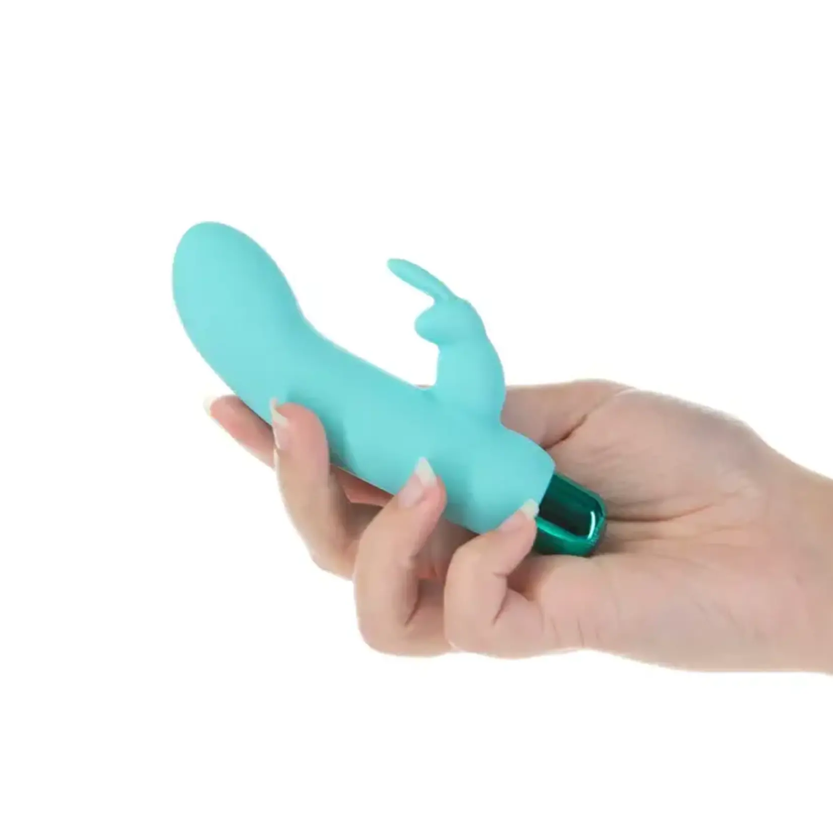 Alice’s Bunny Rechargeable Bullet With Removable Rabbit Sleeve Teal