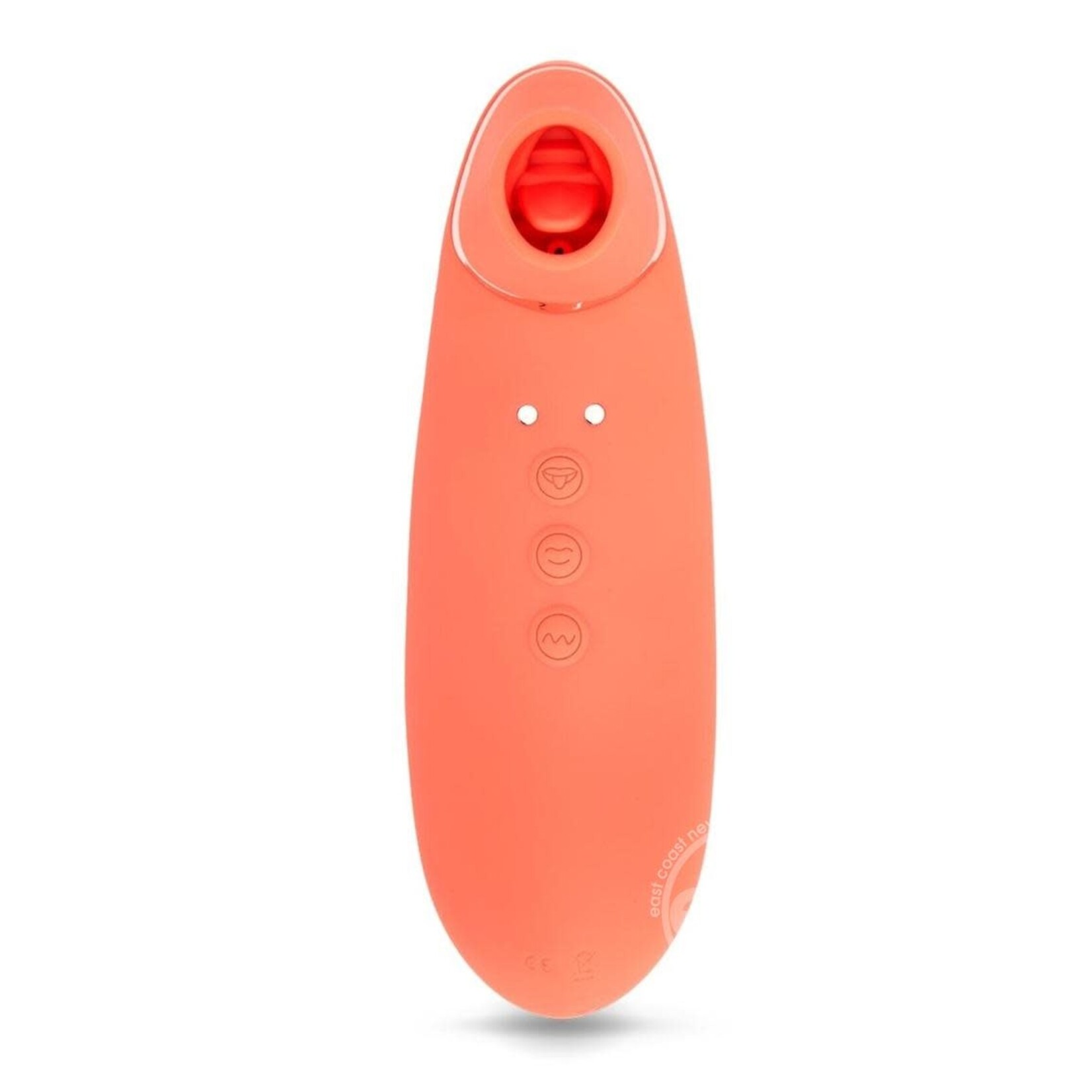 Nu Sensuelle Trinitii Triple Action Suction Flickering Silicone Tongue - Coral