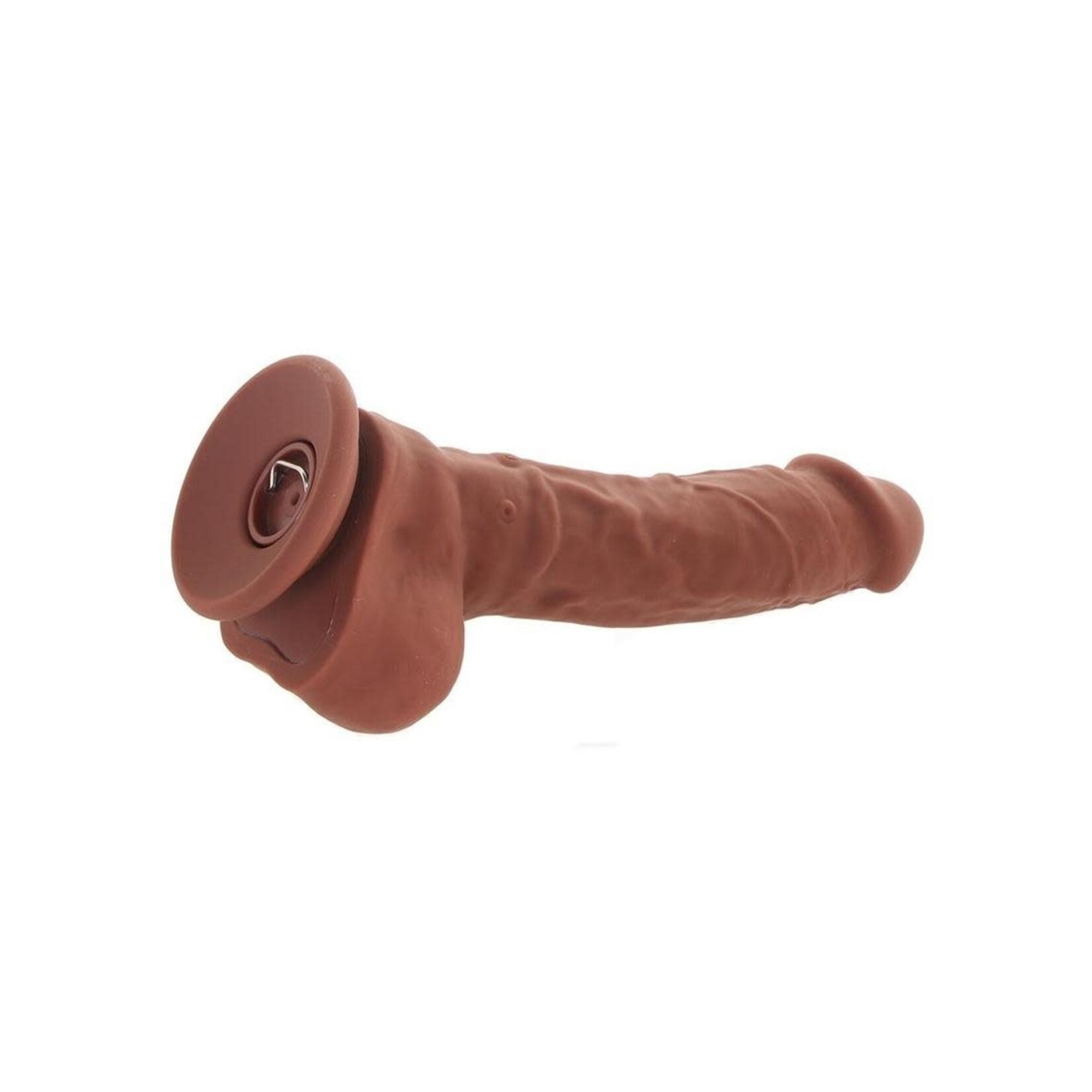 Big Shot Silicone Rechargeable Vibrating Dildo - Chocolate