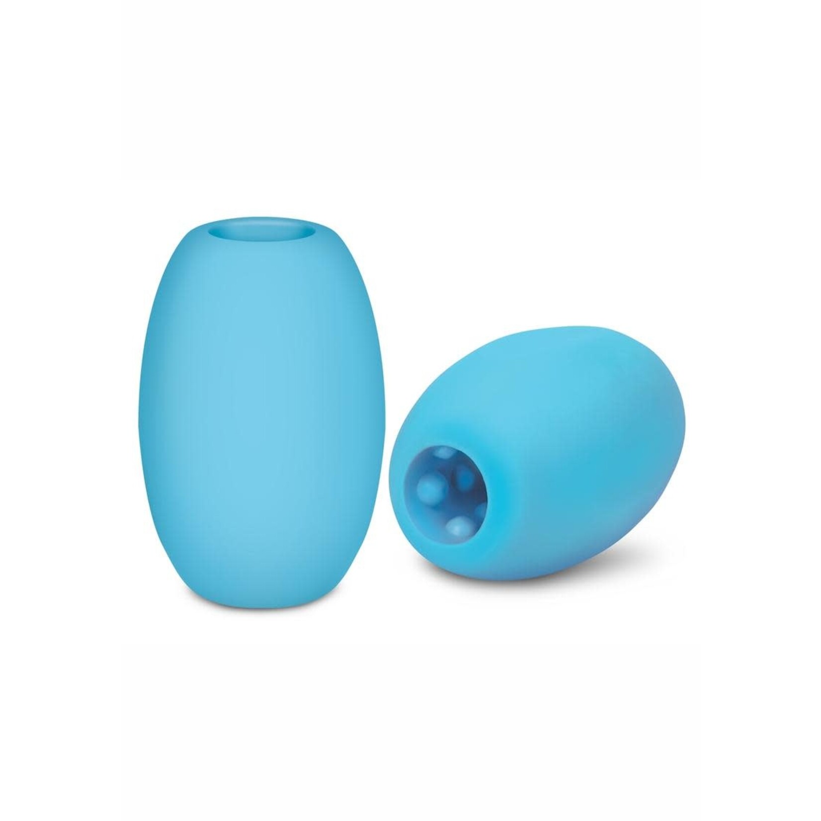 Zolo Squeezable Mini Bubble Masturbator - Blue