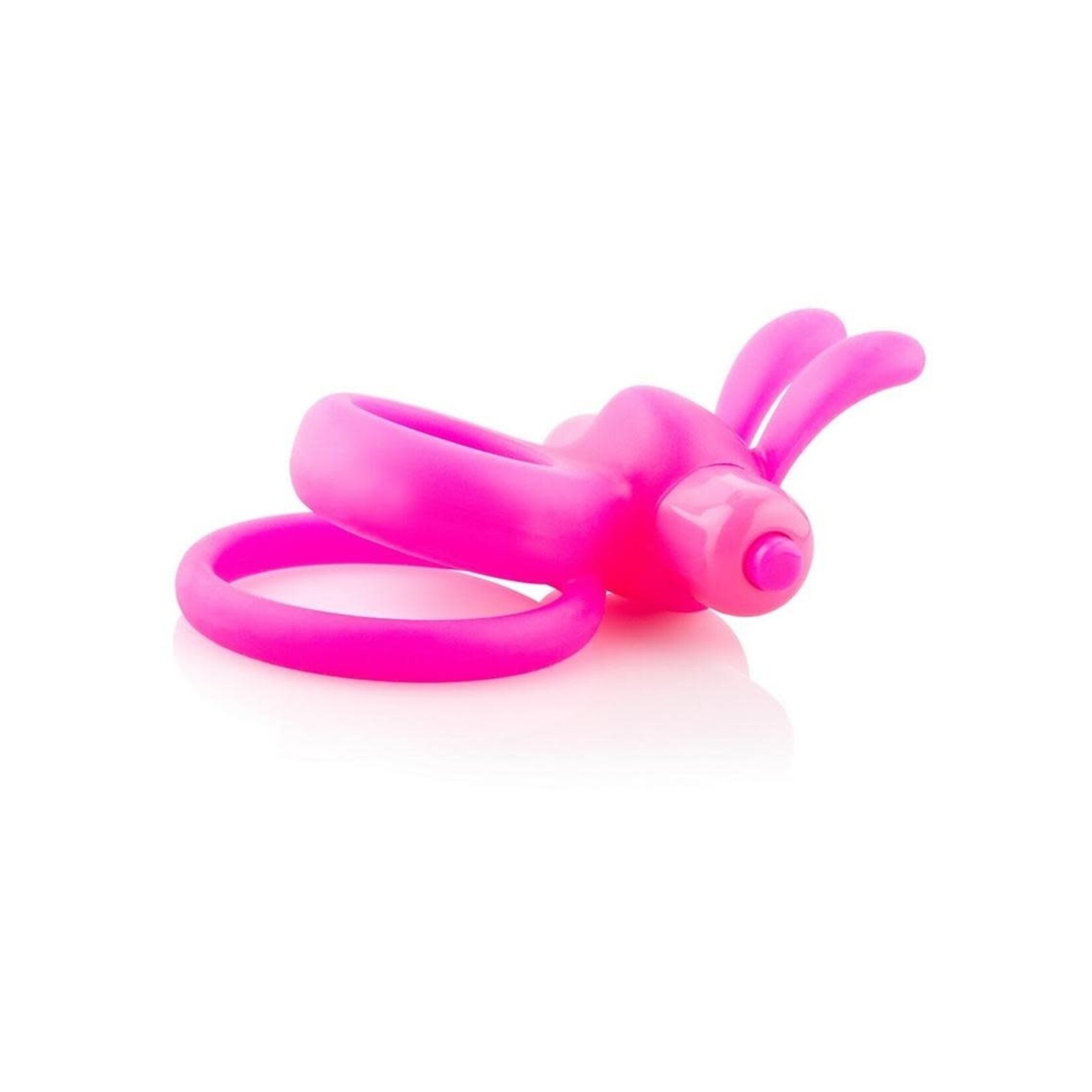 Ohare Silicone Vibrating Rabbit Cockring Waterproof Pink
