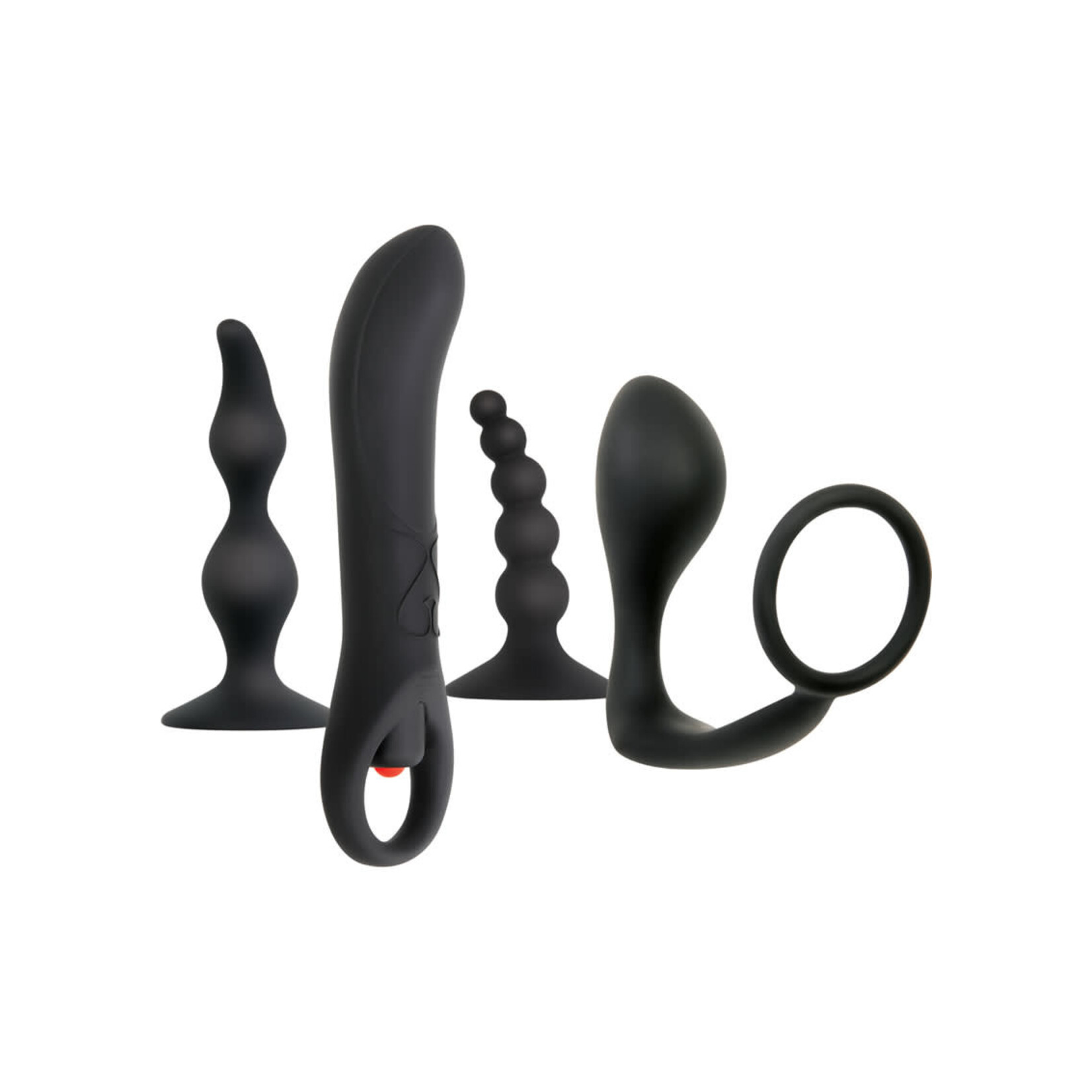 Zero Tolerance Intro To Prostate Silicone With Movie And Lube (4Piece Kt) - Black