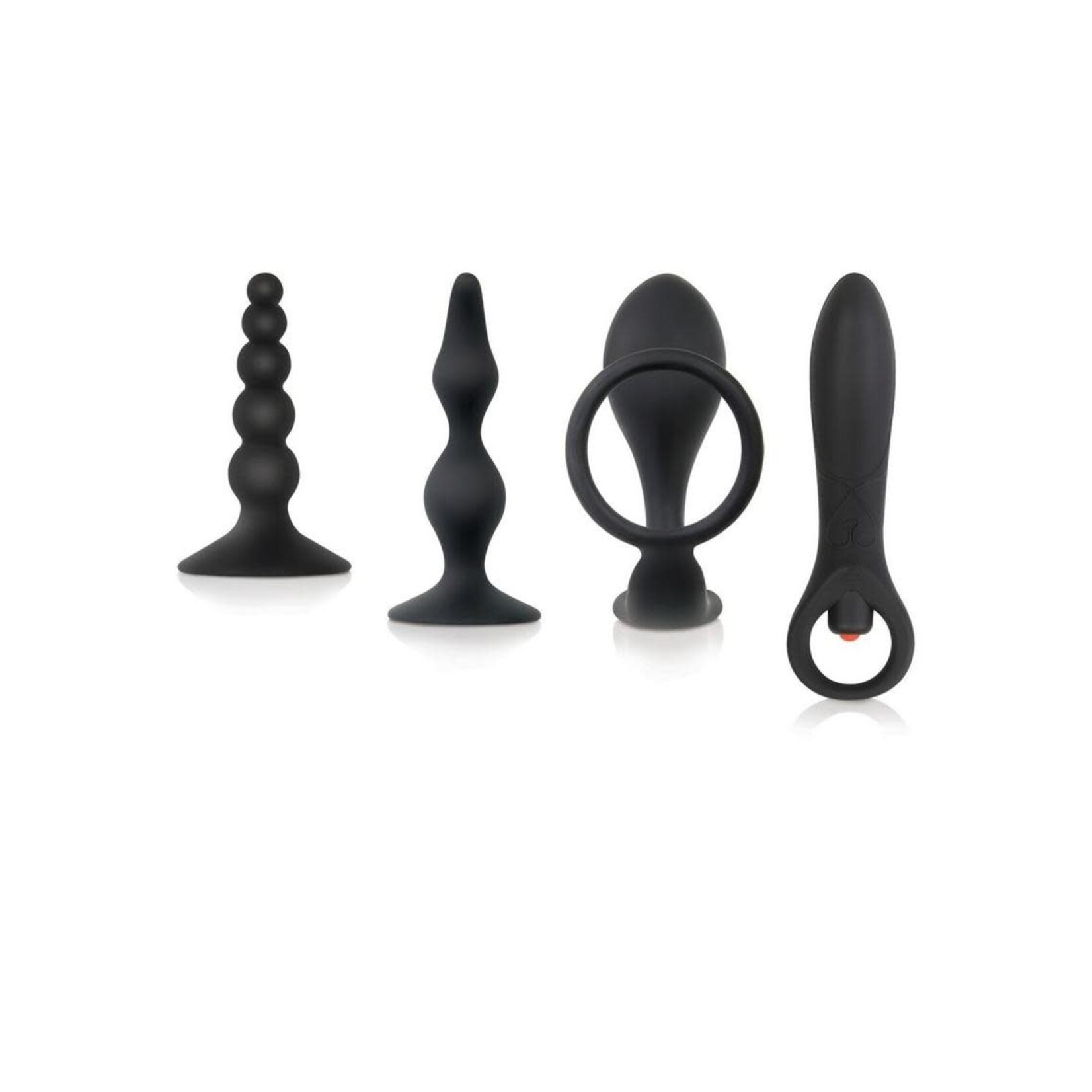 Zero Tolerance Intro To Prostate Silicone With Movie And Lube (4Piece Kt) - Black