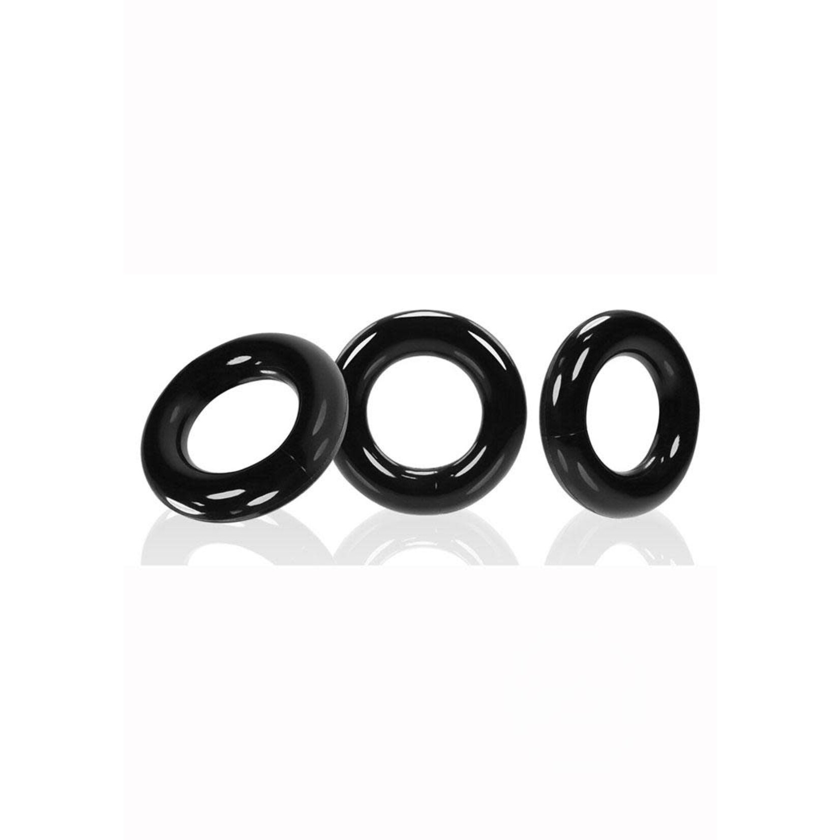 Oxballs Willy Rings Cock Ring (3 Pack) - Black