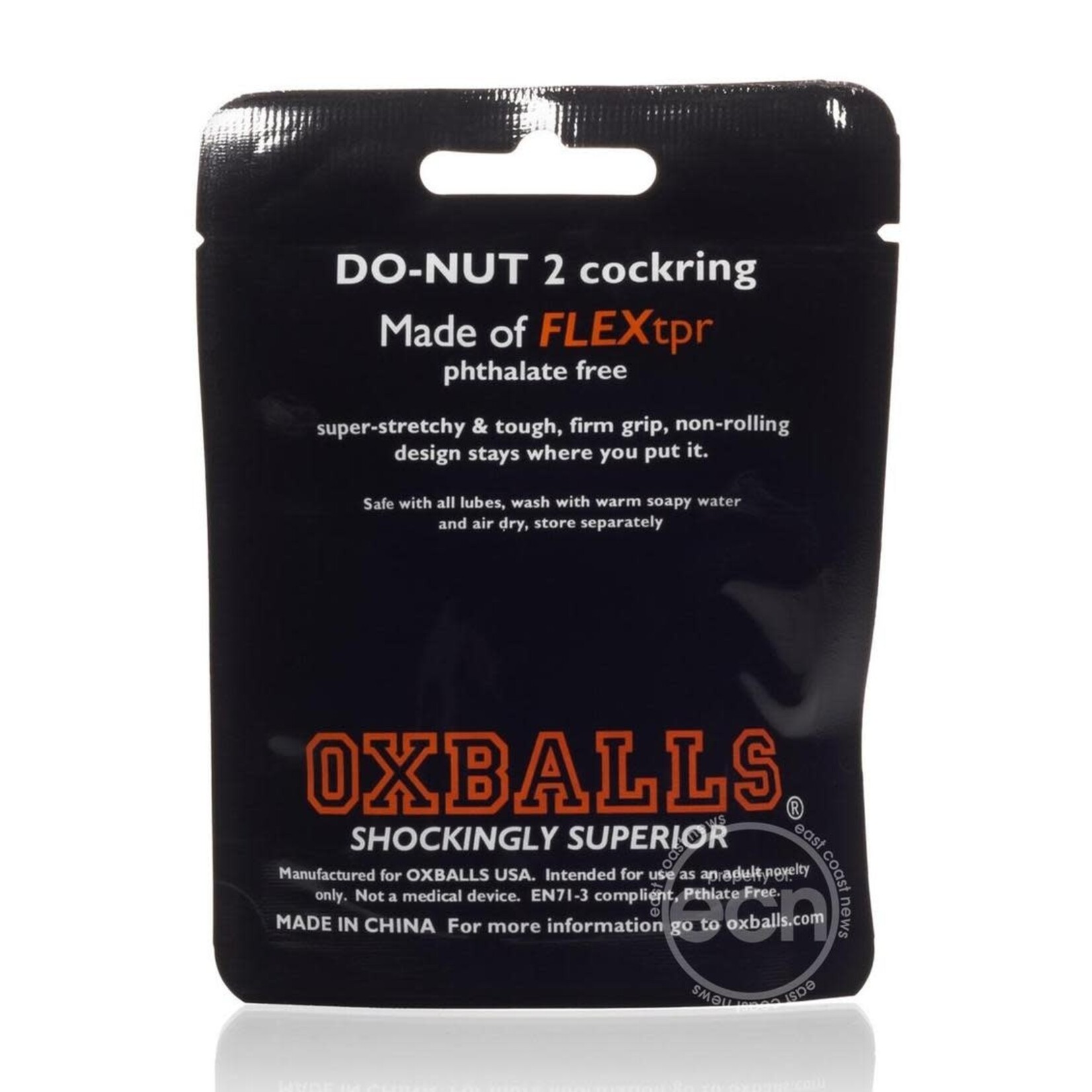 Oxballs Atomic Jock Do-Nut-2 Fatty Cock Ring - Clear