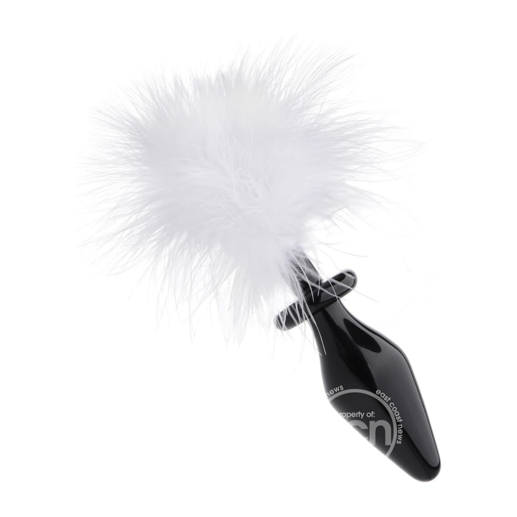 Tailz Fluffer Bunny Tail Glass Anal Plug - White