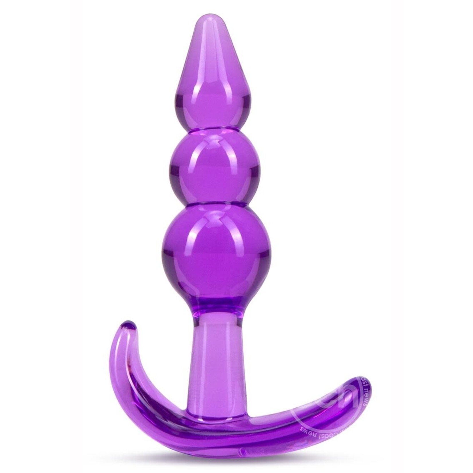 B Yours Triple Bead Butt Plug - Purple
