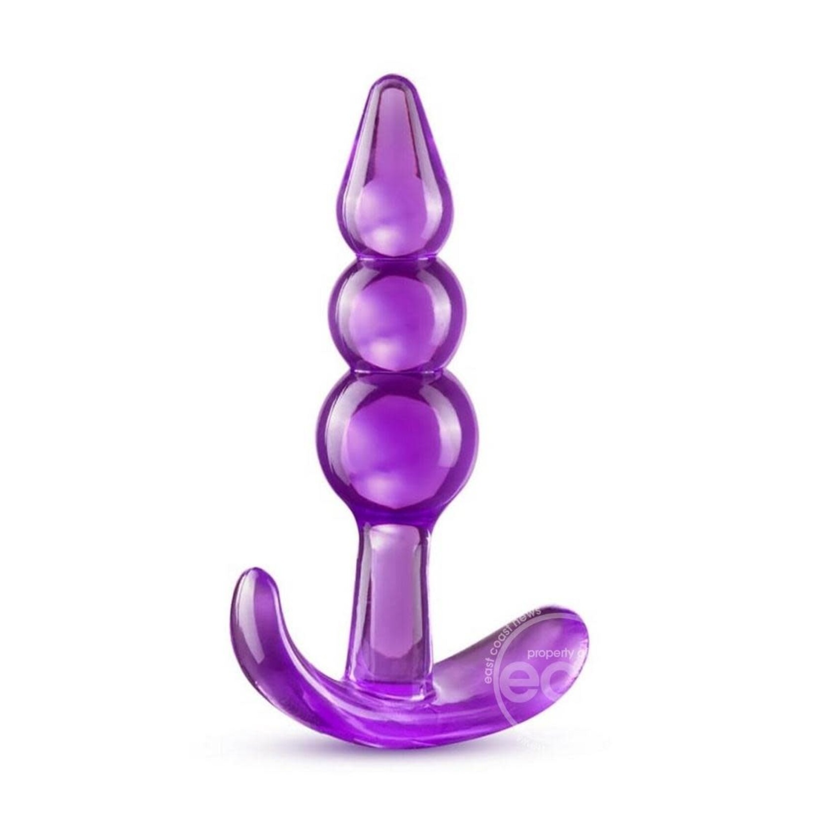 B Yours Triple Bead Butt Plug - Purple