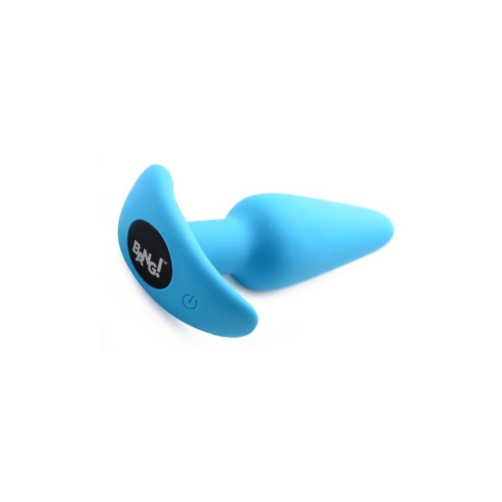 Bang! 21x Vibrating Silicone Rechargeable Butt Plug with Remote Control - Blue