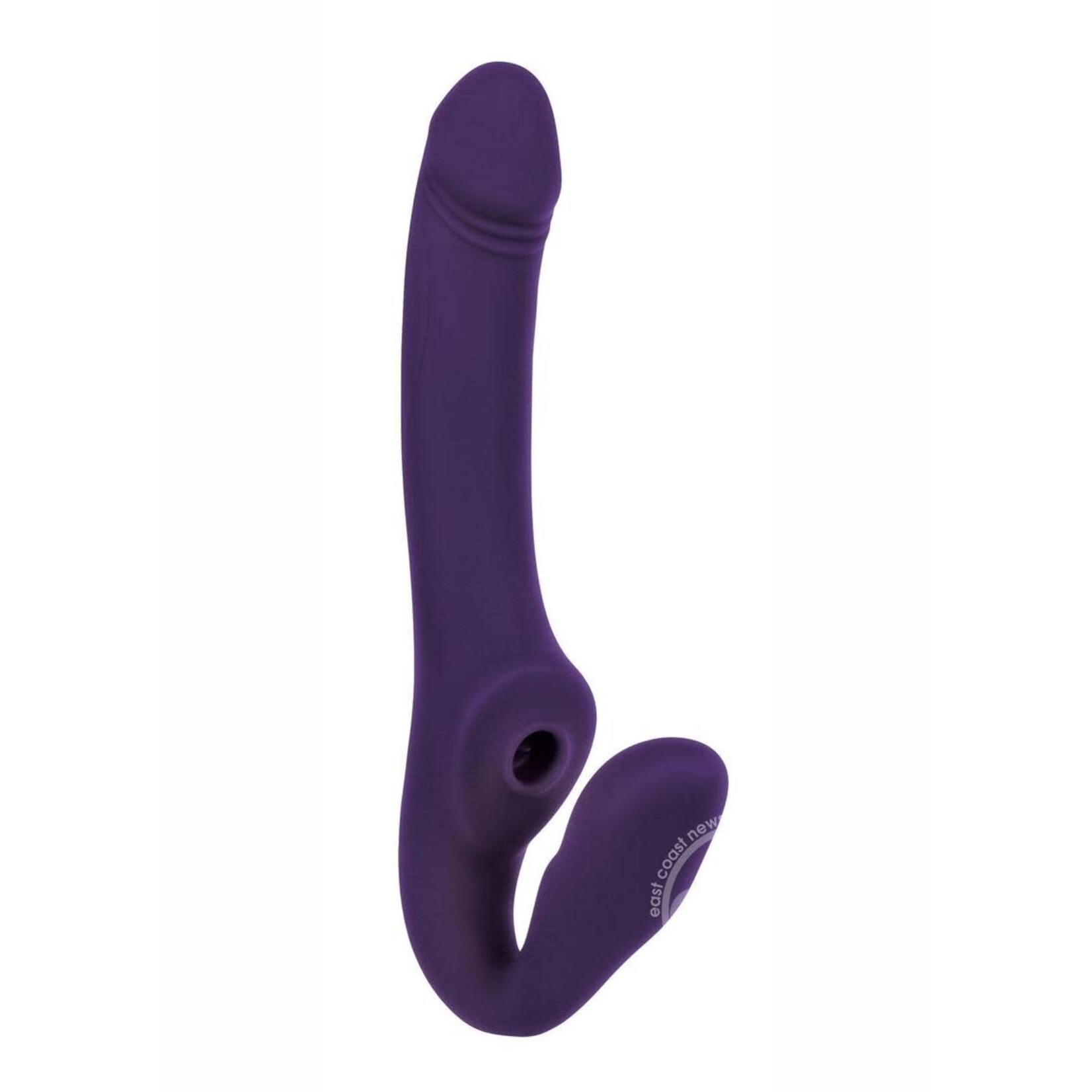 2 Become 1 Rechargeable Silicone Vibrator with Remote Control - Purple