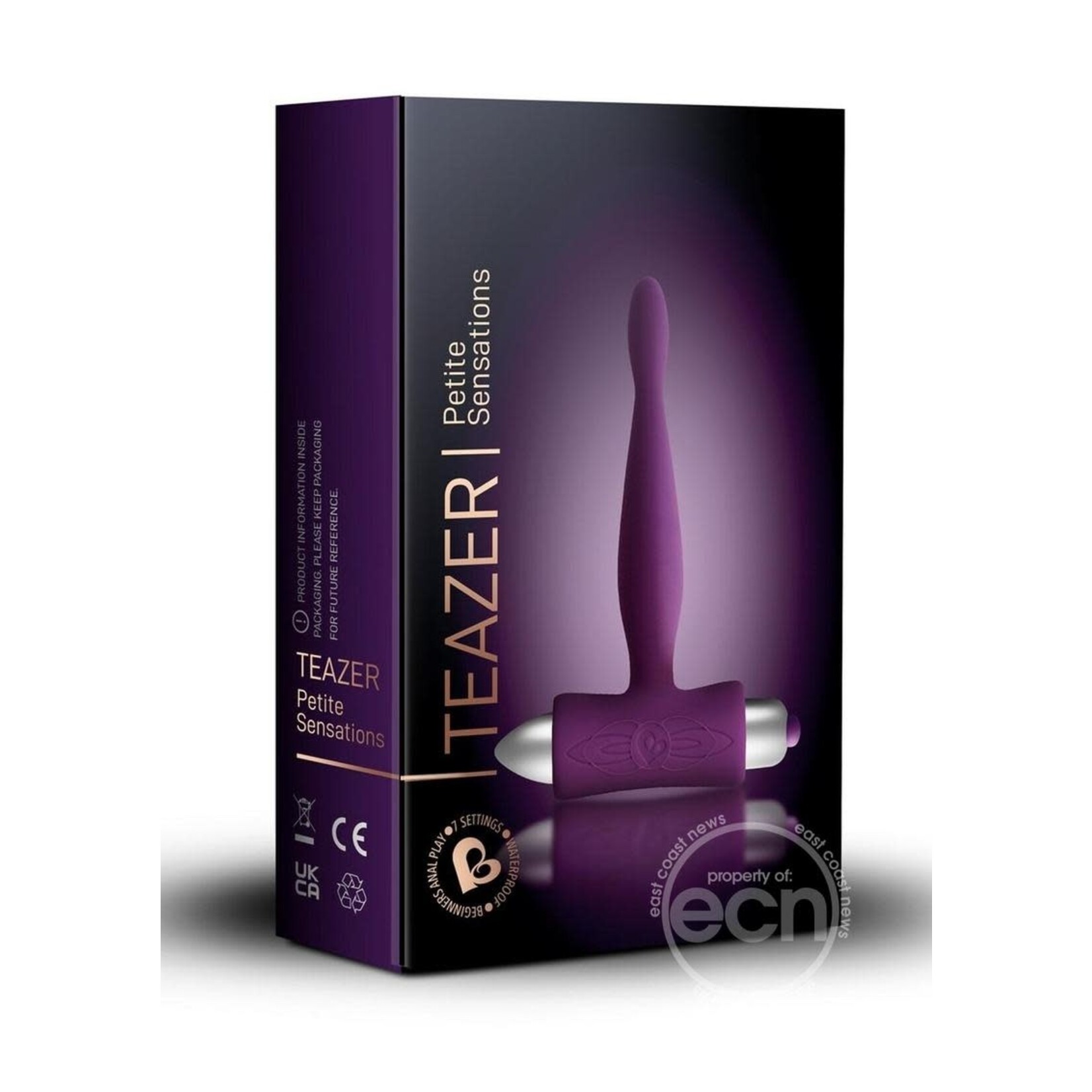 Petite Sensations Teazer Silicone Vibrating Anal Stimulator - Purple