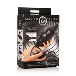 Master Series Ass Puffer Nubbed Inflatable Silicone Anal Plug - Black