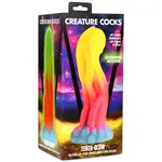 Creature Cocks Tenta-Glow Glow-in-The-Dark Silicone Dildo - Blue/Pink/Yellow