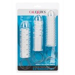 Textured Extension Set Penis Sleeves (3 piece) - Clear