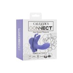 CalExotics Connect Venus Butterfly Rechargeable Silicone App Compatible Stimulator with Remote - Purple