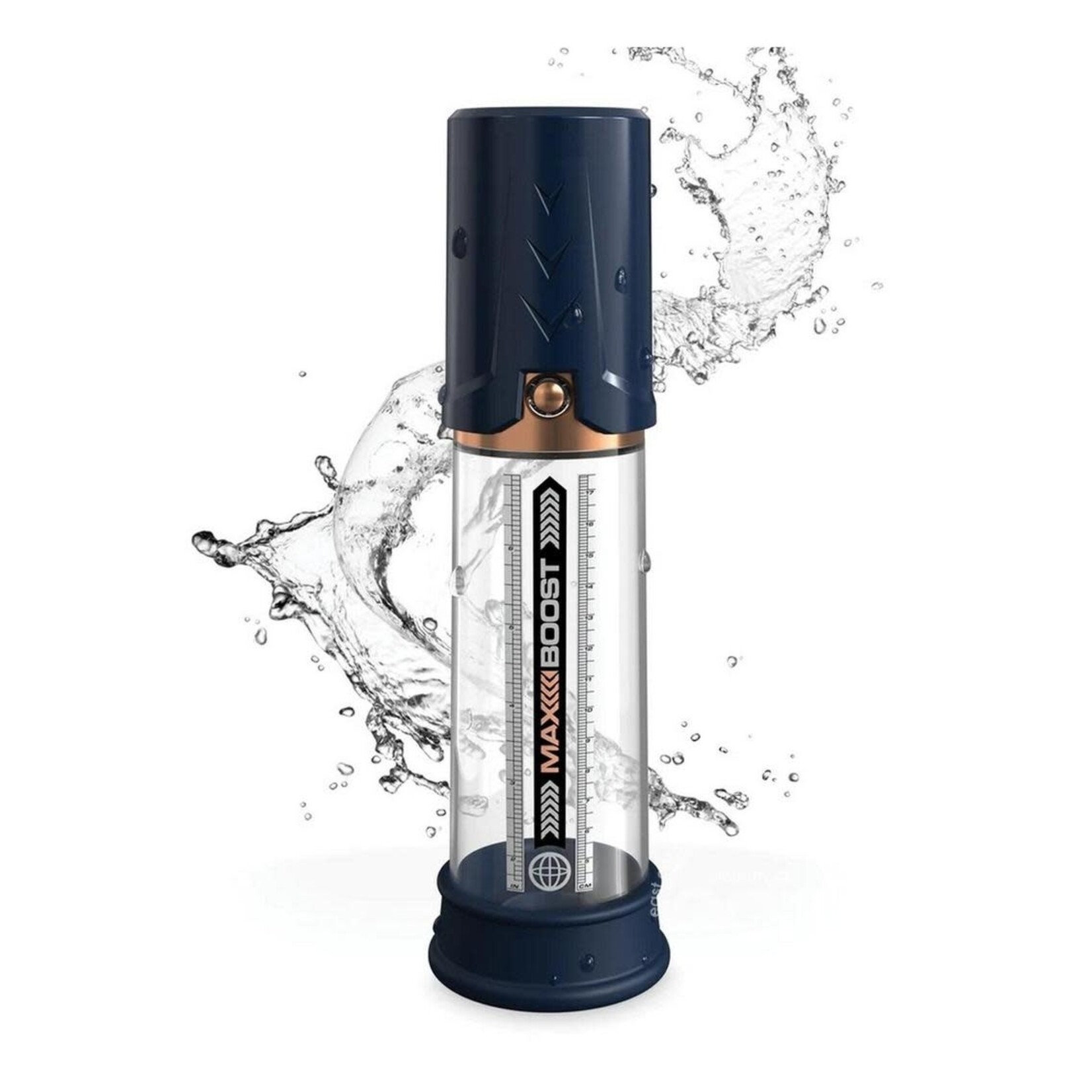 Pump Worx Max Boost Penis Pump - Blue/Clear