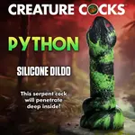 Creature Cocks Python Silicone Dildo - Green/Black/Red