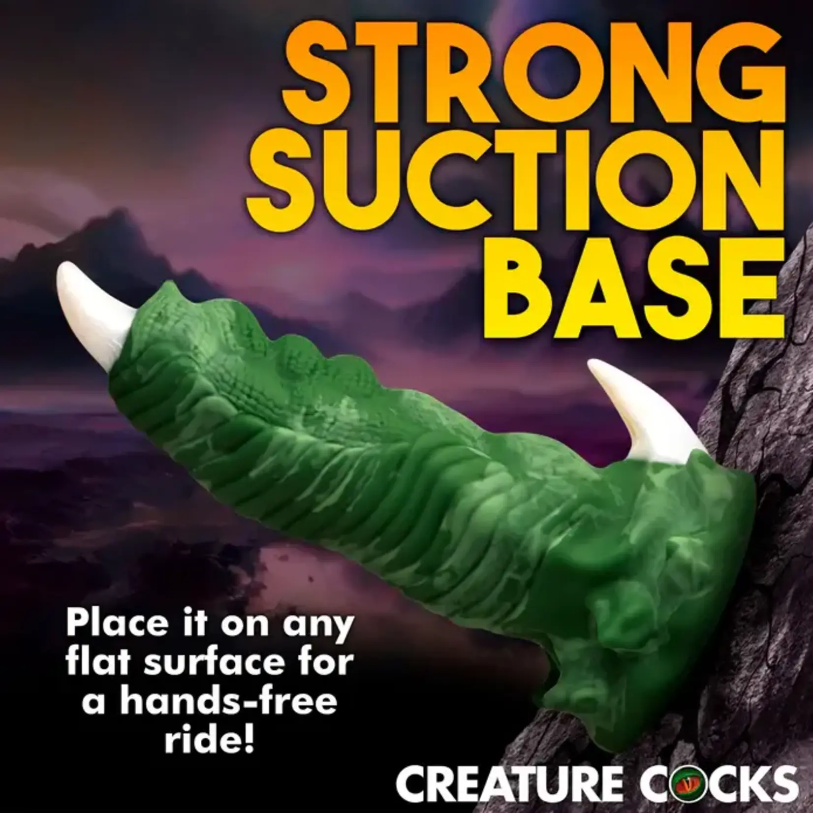 Creature Cocks Dragon Claw Silicone Dildo - Green/White