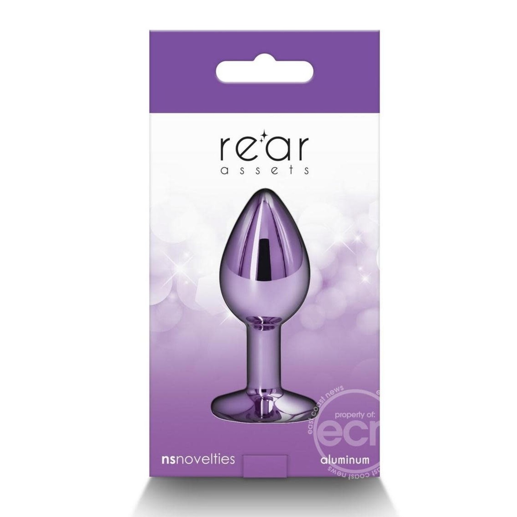 Rear Assets Aluminum Anal Plug - Small - Purple