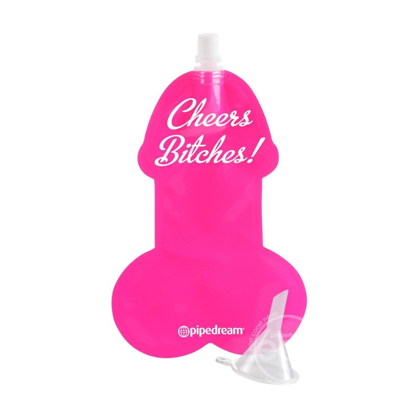 Bachelorette Party Favors Pecker Party Flask - Pink/White