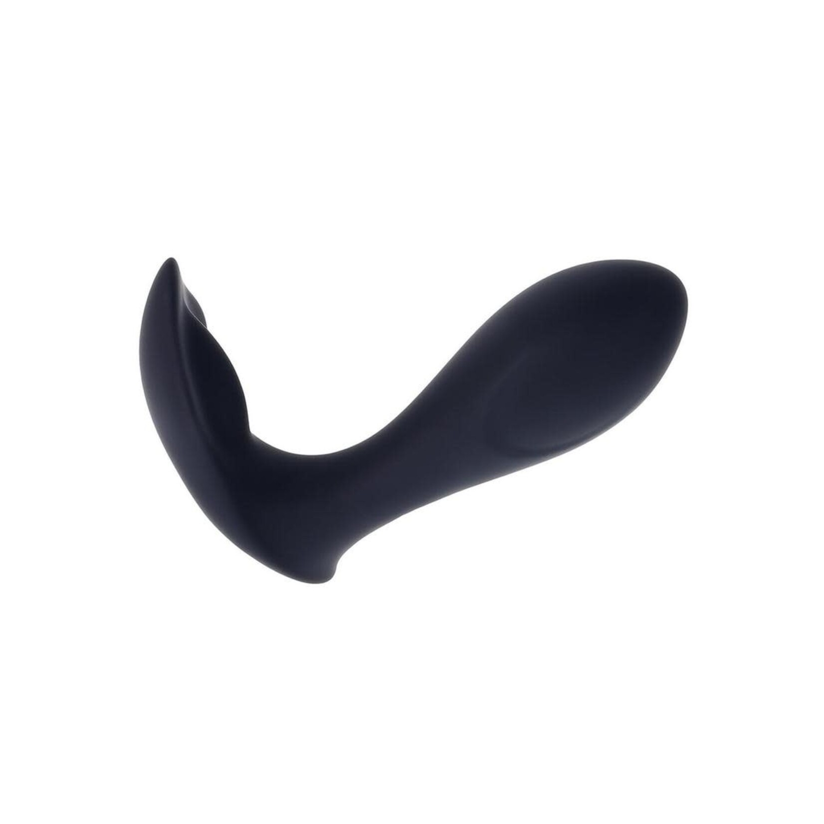 Take Me Out Rechargeable Silicone Dual Vibrator with Remote - Black