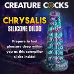 Creature Cock Chrysalis Silicone Dildo - Blue/Purple/Gold