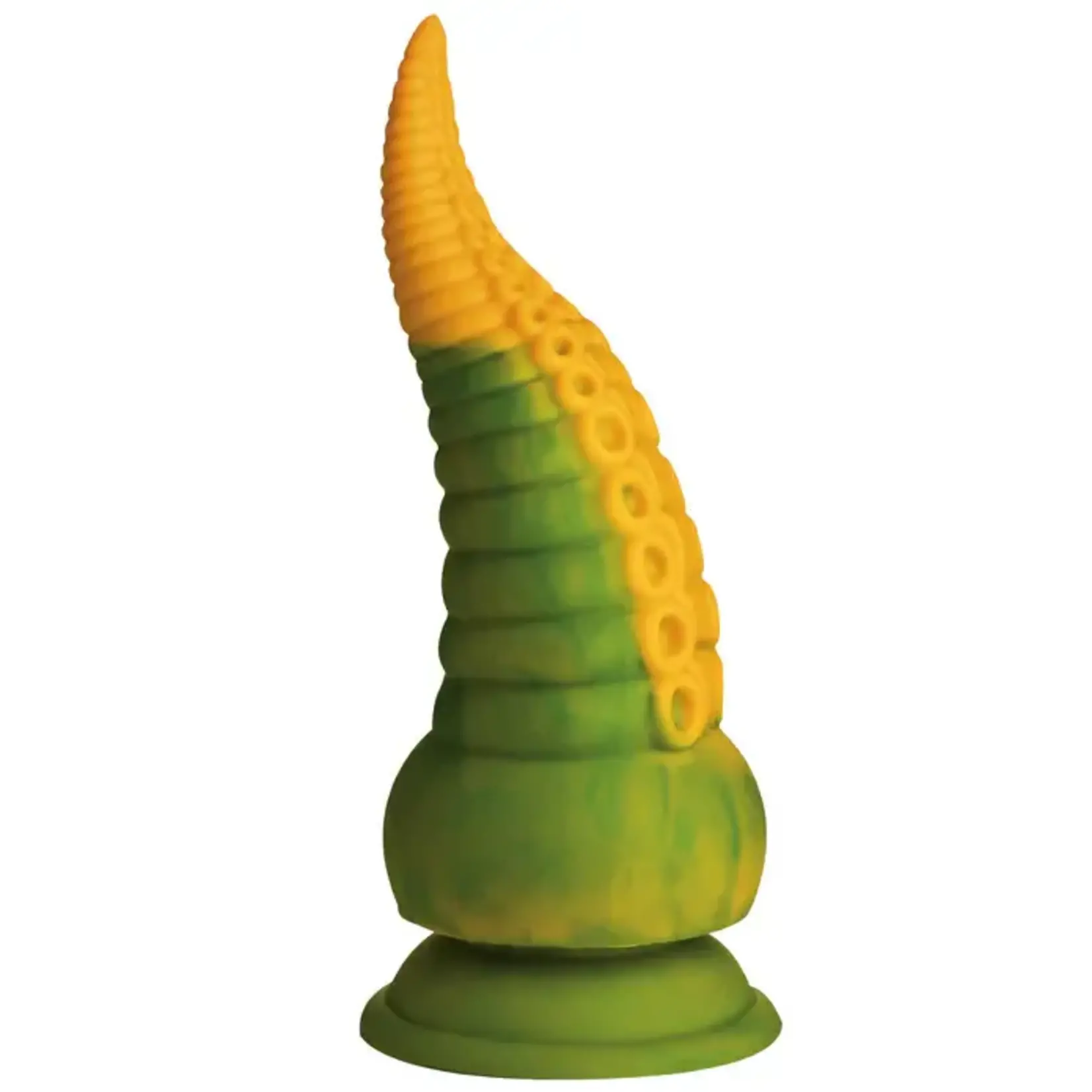 Creature Cocks Monstropus 2.0 Vibrating Tentacle Rechargeable Silicone Dildo - Yellow/Green