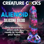 Creature Cocks Alienoid Silicone Dildo - Multicolor