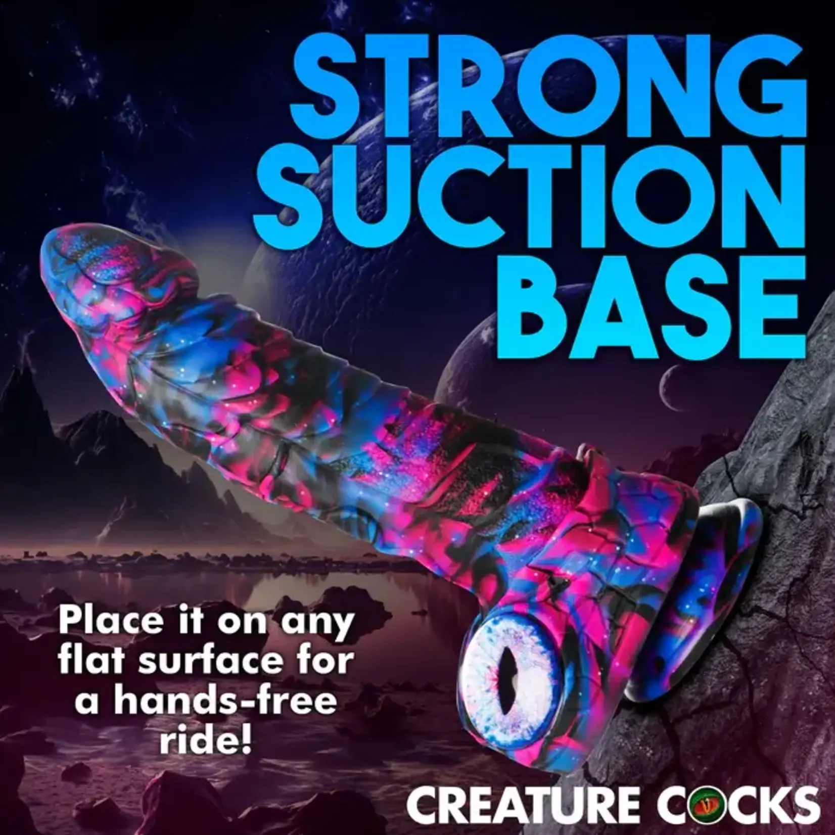 Creature Cocks Alienoid Silicone Dildo - Multicolor