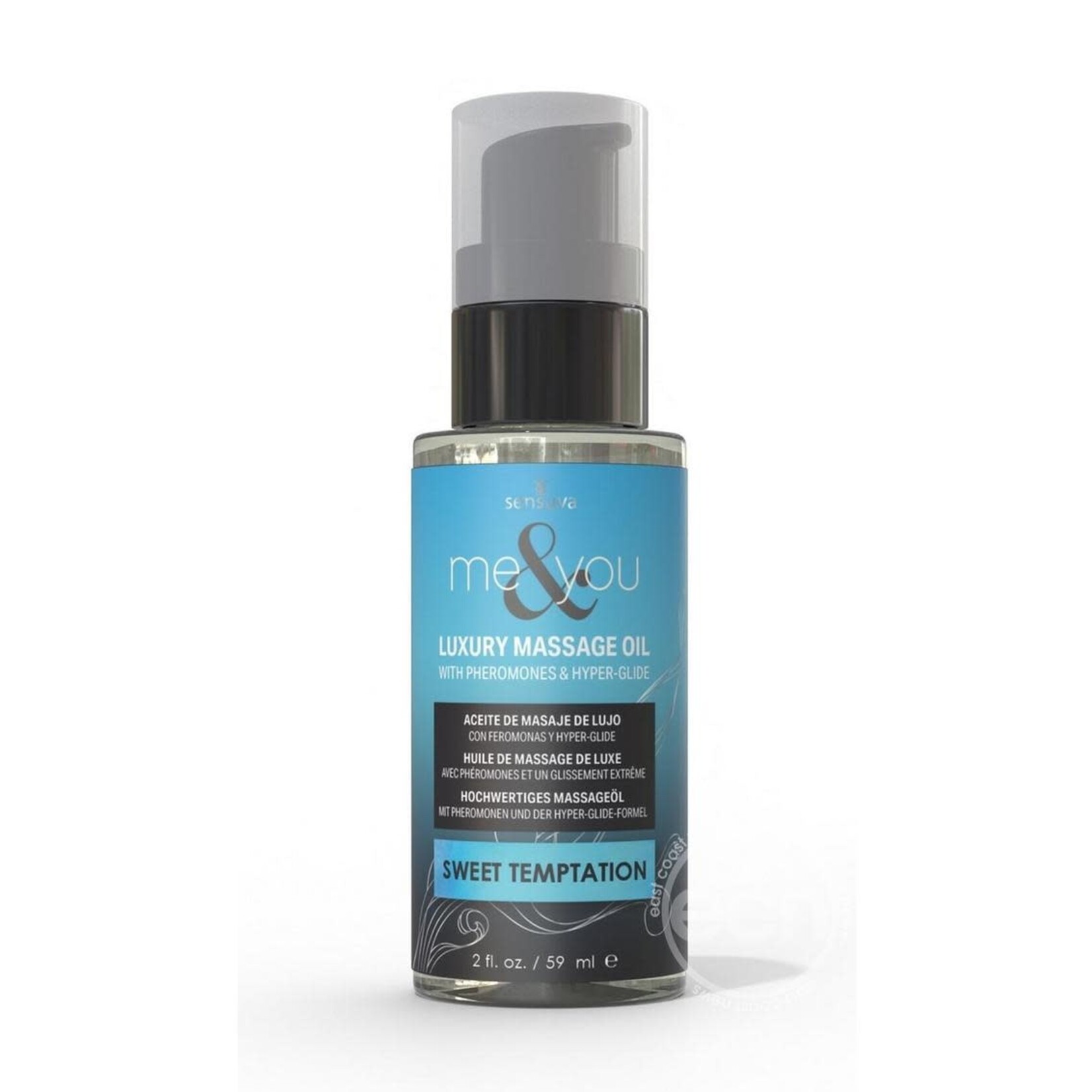 Me & You Pheromone Infused Luxury Massage Oil Sweet Temptation 2oz