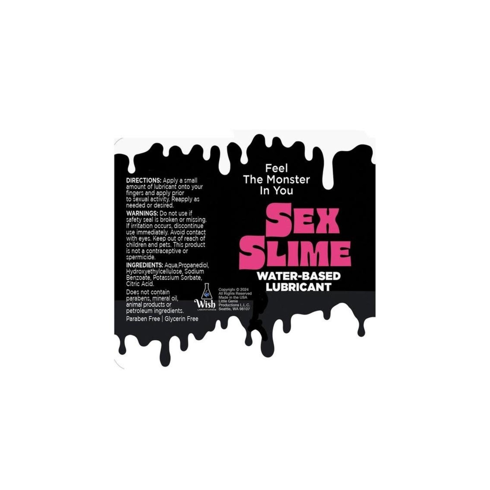Sex Slime Water Based Lubricant 4oz - Pink