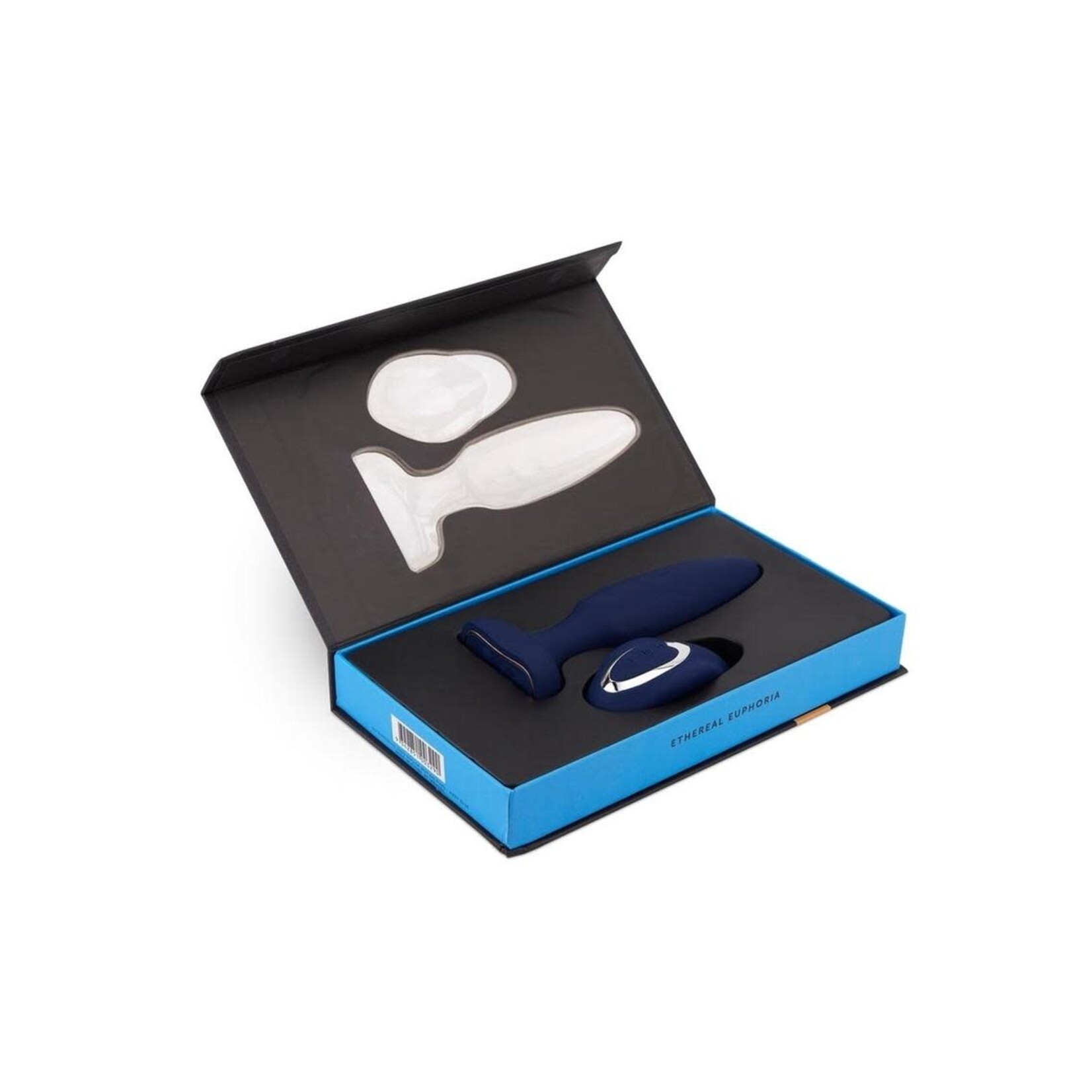 Nu Sensuelle Andii Fino Roller Motion Rechargeable Silicone Anal Plug with Remote Control - Navy Blue