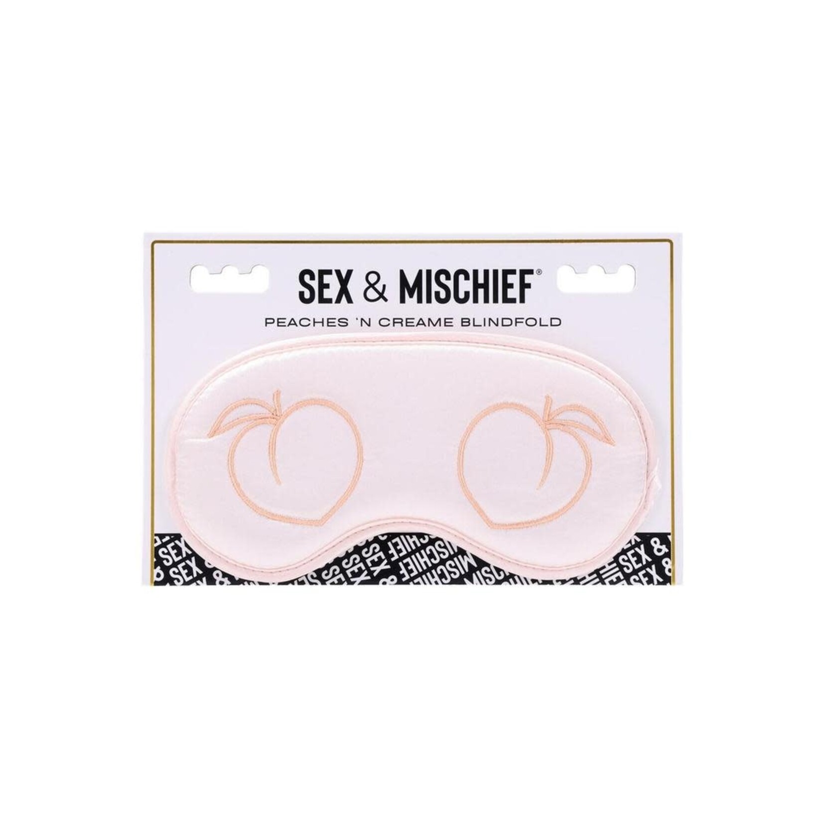 Sex & Mischief Peaches ‘n CreaMe Blindfold Ivory/Orange