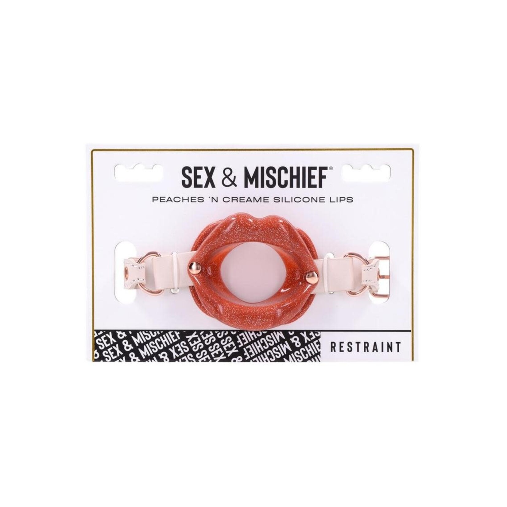 Sex & Mischief Peaches ‘n CreaMe Silicone Lips - Ivory/Rose Gold