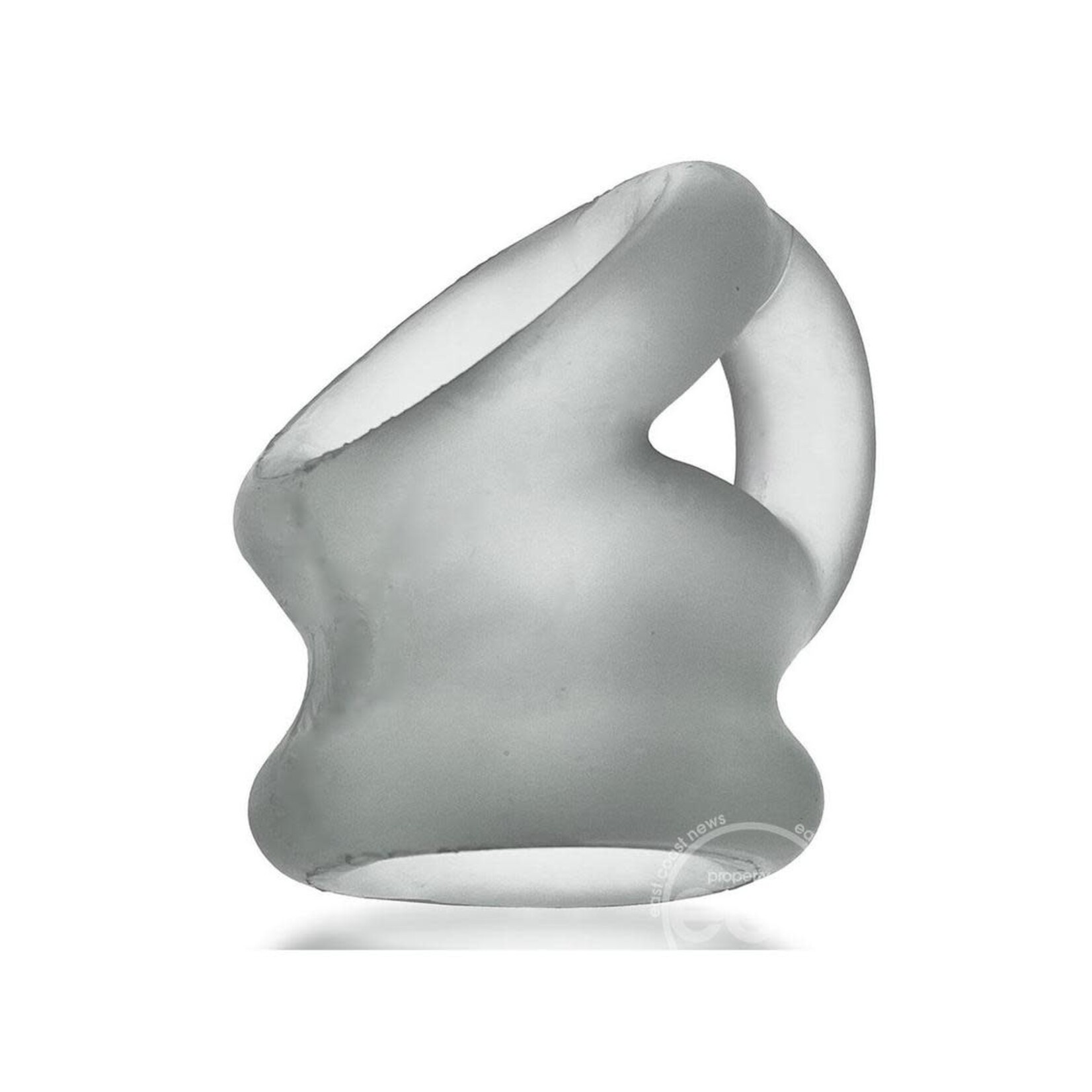 Oxballs Tri-Squeeze Silicone 3-Ring Ball Stretching Sling - Clear Ice