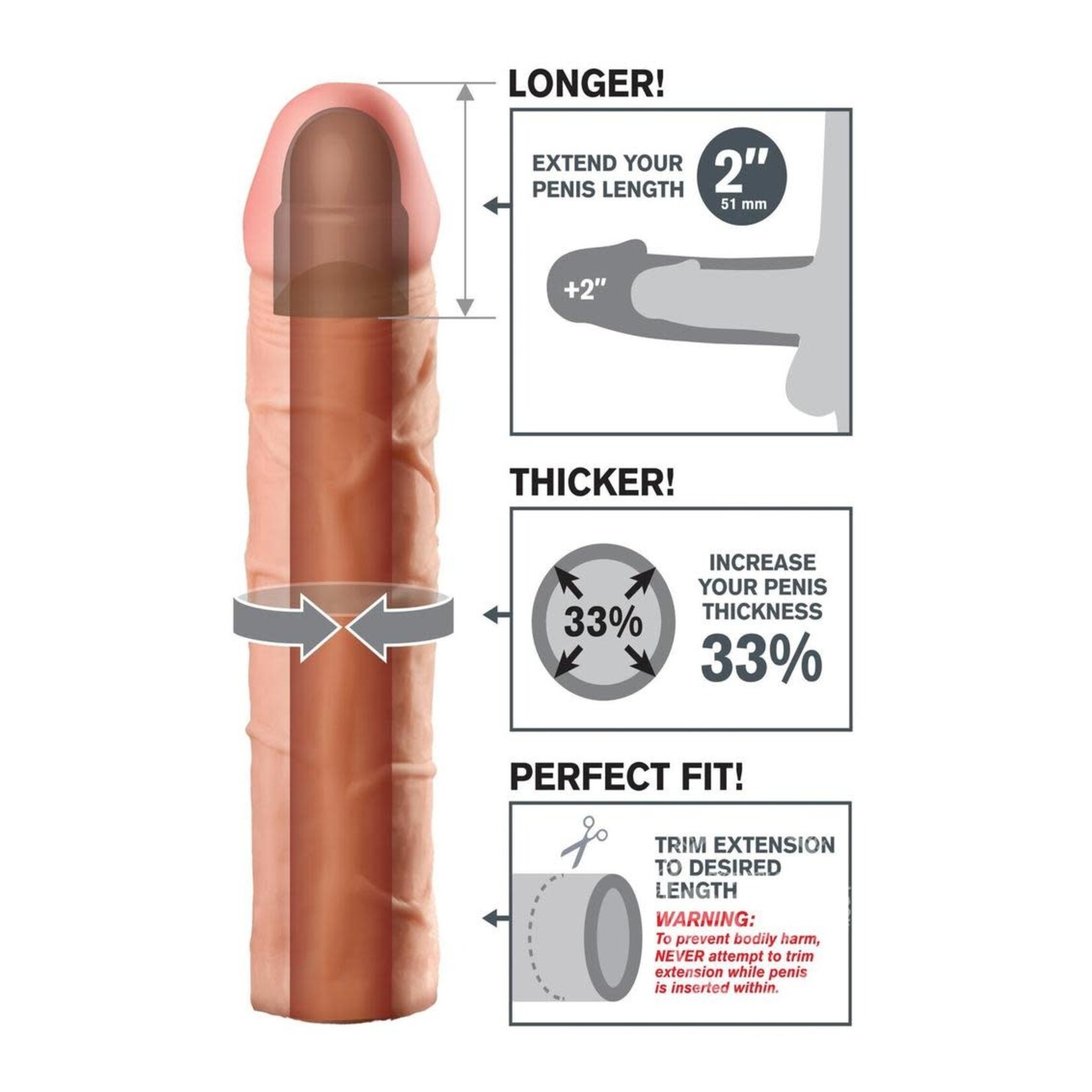 Fantasy X-tensions Perfect-2" Flesh