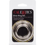 Silver Cock Rings (3 Piece Set) - Silver