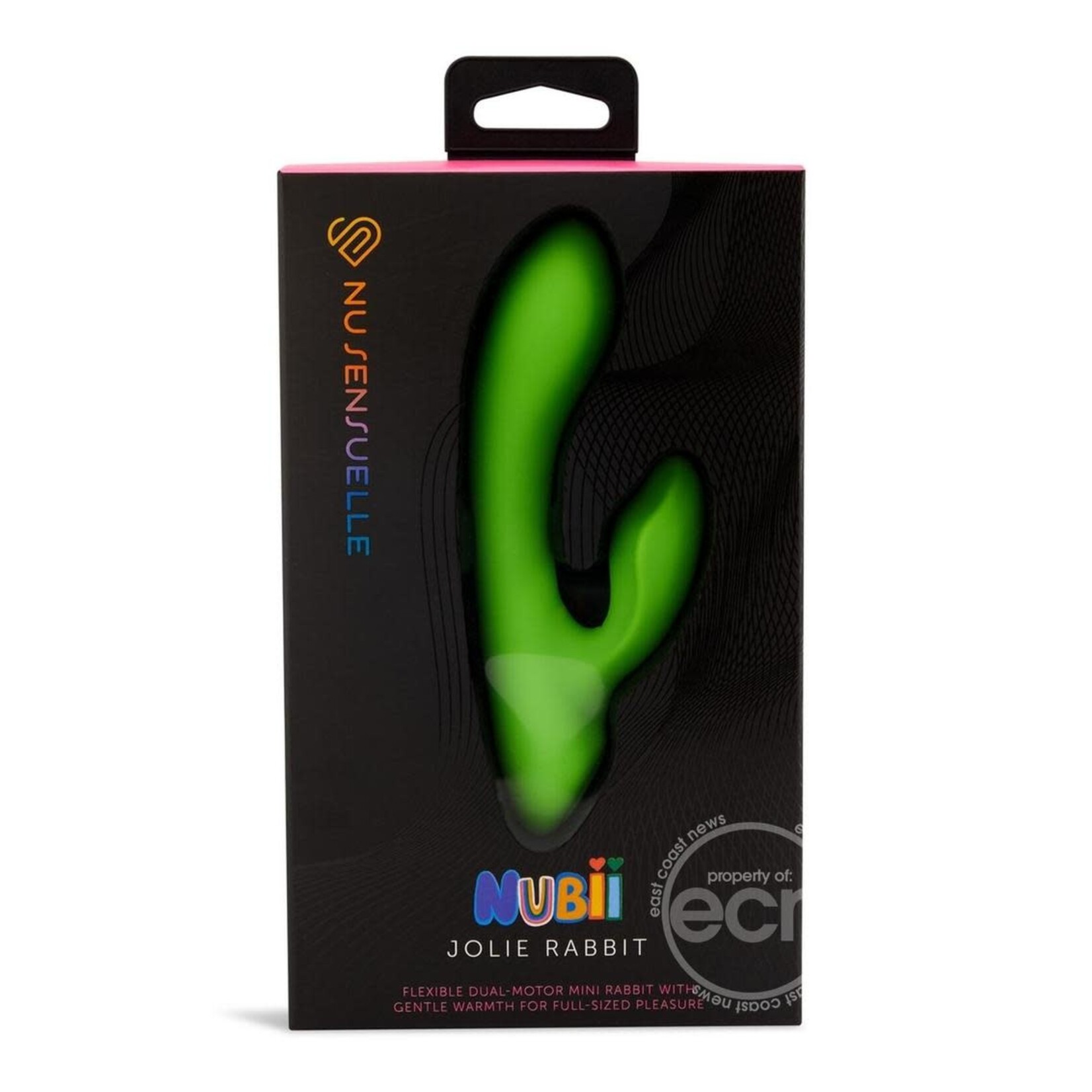 Nu Sensuelle Jolie Nubii Rechargeable Silicone Mini Heating Rabbit - Lime Green