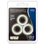 Performance VS2 Pure Premium Silicone Cock Rings - Small - White