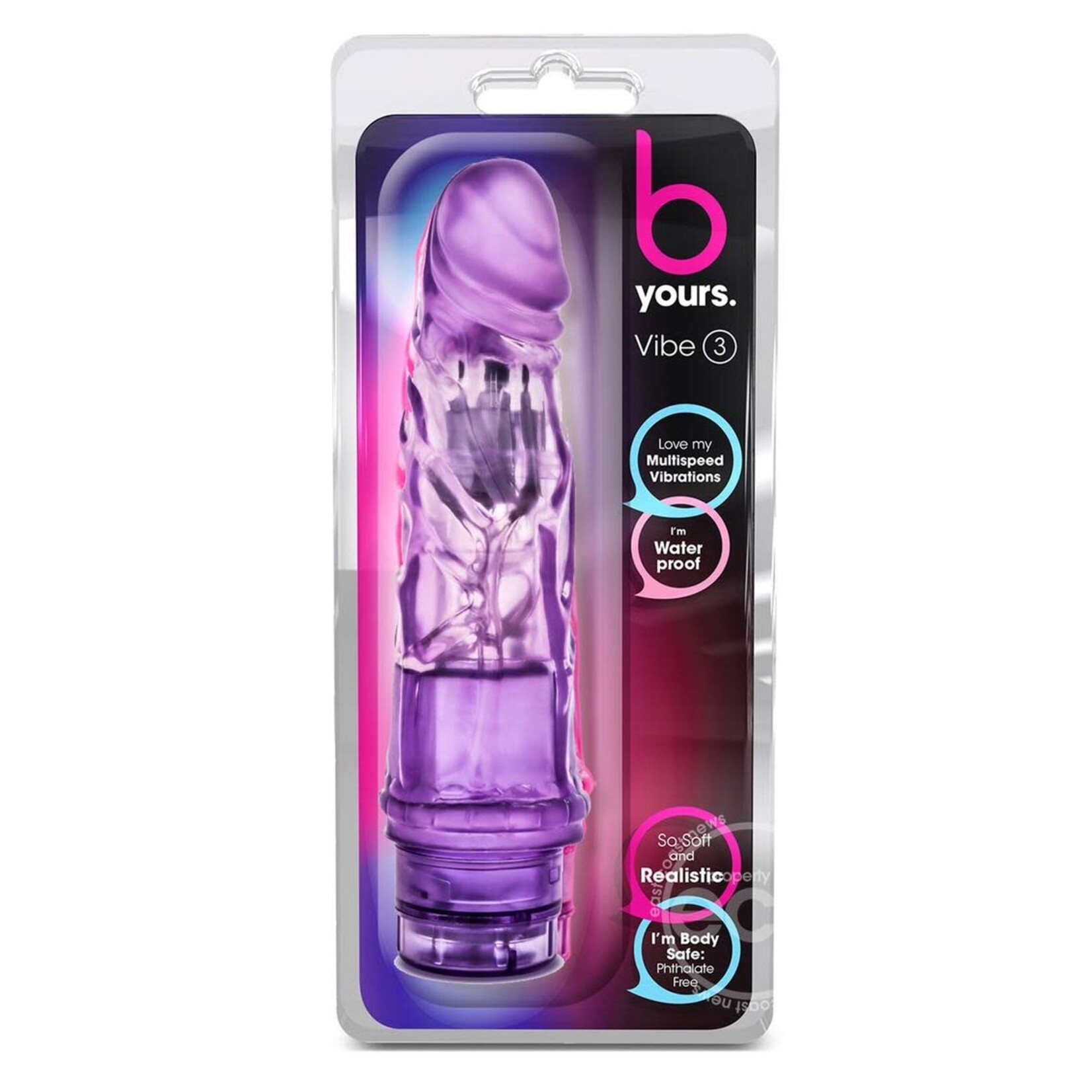 B Yours Vibe 3-Purple  7.75"