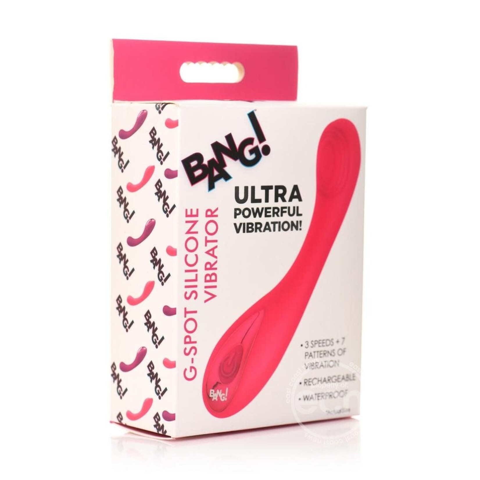 Bang! G-Spot Rechargeable Silicone Vibrator - Pink